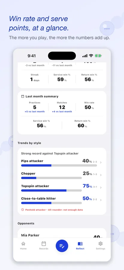 Table Tennis Journal & Log screenshot 2