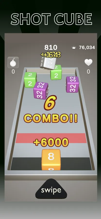 ショットキューブ : 脳トレ3次元ブロック チェーンゲーム！ スクリーンショット 1